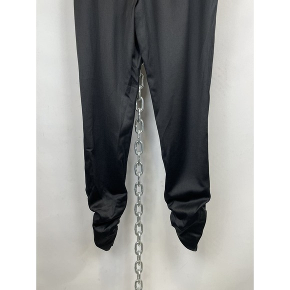 NEW Alice + Olivia Black Wool Ruched Tapered Trousers Size 6 - Picture 8 of 10